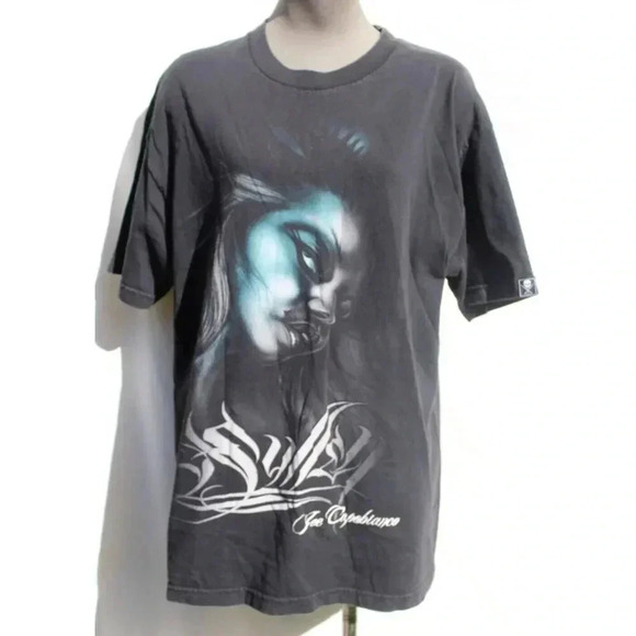Vintage Joe Capobianco Graphic Tee Black Concert T-Shirt Tee Shirt Large - Picture 1 of 2